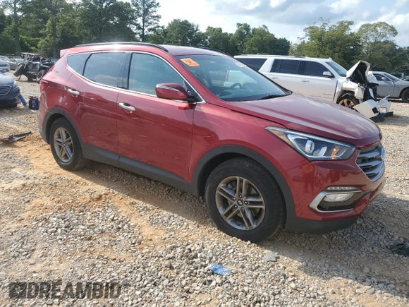 2017 Hyundai Santa Fe 2.4L with VIN 5XYZU3LB6HG415081, listed as a Copart auction lot 57816905 with 96,273 mi miles and Salvage title. Bid and sale history available at DreamBid. Image 4.
