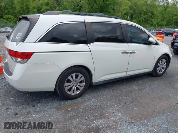 2015 Honda Odyssey EX-L z VIN 5FNRL5H61FB107735, wystawiony jako IAAI lot #42255001 z przebiegiem 170 825 mil mil oraz . Historia ofert i sprzedaży dostępna na DreamBid. Obrazek 4.