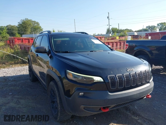 2019 Jeep Cherokee Trailhawk with VIN 1C4PJMBX3KD483895, listed as a IAAI auction lot 42696774 with 122,932 mi miles and . Bid and sale history available at DreamBid. Image 1.