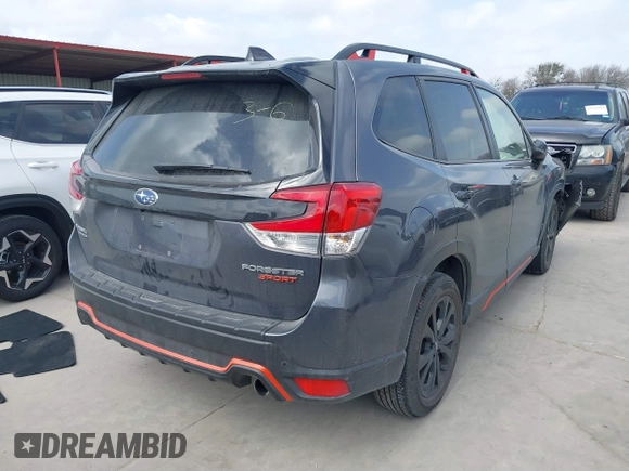 2024 Subaru Forester Sport with VIN JF2SKAGC2RH493091, listed as a IAAI auction lot 41750439 with 10,522 mi miles. Bid and sale history available at carsss.com. Image 4.
