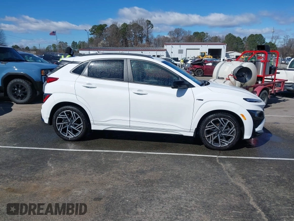 2023 Hyundai Kona N Line with VIN KM8K3CA34PU980566, listed as a IAAI auction lot 41745359 with 45,951 mi miles. Bid and sale history available at carsss.com. Image 13.