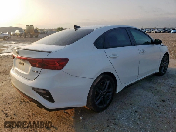 2020 Kia Forte GT-Line with VIN 3KPF34AD3LE238138, listed as a Copart auction lot 54013735 with 100,396 mi miles and Salvage Title. Bid and sale history available at DreamBid. Image 3.