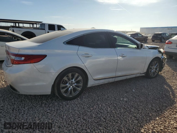 2014 Hyundai Azera with VIN KMHFG4JG4EA346316, listed as a Copart auction lot 86545734 with 155,590 mi miles and Salvage title. Bid and sale history available at DreamBid. Image 3.