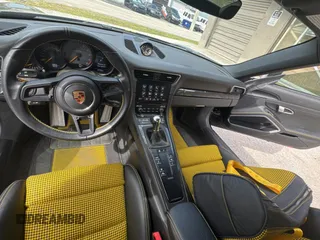 2019 Porsche 911 GT3 with VIN WP0AC2A97KS149212, listed as a Copart auction lot 46610435 with 2,806 mi miles and Salvage Title. Bid and sale history available at carsss.com. Image 9.
