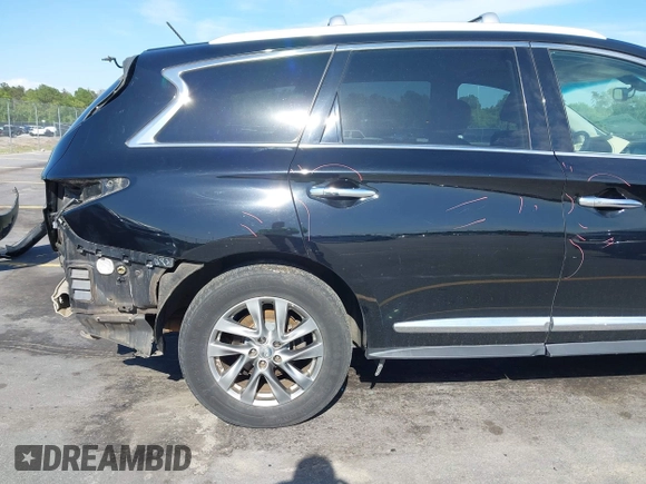 2015 Infiniti QX60 with VIN 5N1AL0MM7FC543874, listed as a IAAI auction lot 42010792 with 163,250 mi miles and . Bid and sale history available at DreamBid. Image 19.