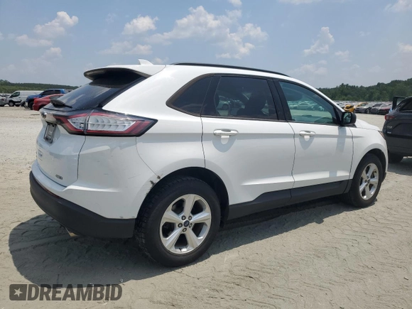 2017 Ford Edge SE with VIN 2FMPK4G9XHBB50997, listed as a Copart auction lot 62468605 with 83,138 mi miles and Clean title. Bid and sale history available at DreamBid. Image 3.