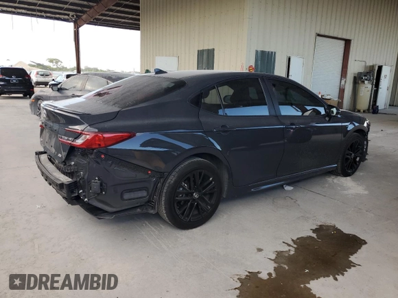 2025 Toyota Camry LE with VIN 4T1DAACK5SU539660, listed as a Copart auction lot 51178255 with 9,553 mi miles and Salvage Title. Bid and sale history available at carsss.com. Image 3.