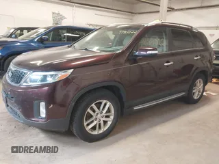 2014 Kia Sorento LX with VIN 5XYKT4A7XEG462778, listed as a IAAI auction lot 41981022 with 126,520 mi miles and . Bid and sale history available at carsss.com. Image 2.