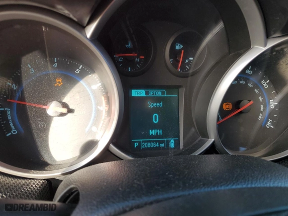 2014 Chevrolet Cruze 1LT with VIN 1G1PC5SB1E7228467, listed as a Copart auction lot 41883795 with 208,064 mi miles and Salvage Title. Bid and sale history available at carsss.com. Image 9.