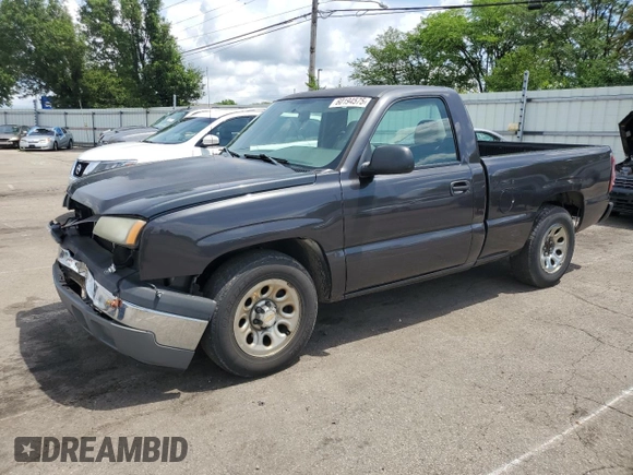 2005 Chevrolet Silverado 1500 Work Truck with VIN 1GCEC14XX5Z204219, listed as a Copart auction lot 60194575 with 198,381 mi miles and Salvage title. Bid and sale history available at DreamBid. Image 1.