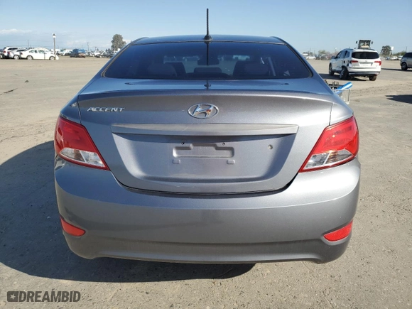 2015 Hyundai Accent GLS with VIN KMHCT4AEXFU884256, listed as a Copart auction lot 52094315 with 146,607 mi miles and Salvage Title. Bid and sale history available at carsss.com. Image 6.