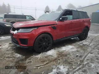 2020 Land Rover Range Rover Sport HSE with VIN SALWR2SU1LA702993, listed as a Copart auction lot 44445365 with 37,757 mi miles and Salvage Title. Bid and sale history available at carsss.com. Image 1.