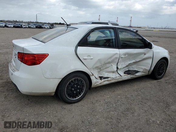 2013 Kia Forte LX with VIN KNAFT4A21D5707350, listed as a Copart auction lot 48399475 with 132,446 mi miles and Salvage Title. Bid and sale history available at carsss.com. Image 3.