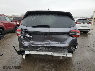 2025 Honda Pilot EX-L with VIN 5FNYG1H44SB040047, listed as a Copart auction lot 43359925 with 4,896 mi miles and Salvage Title. Bid and sale history available at carsss.com. Image 6.