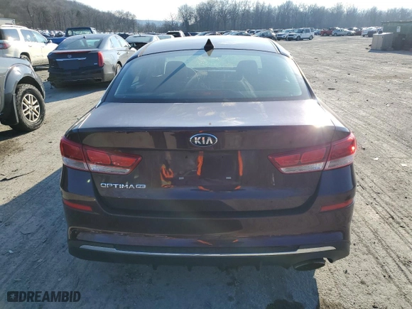 2020 Kia Optima SE with VIN 5XXGT4L39LG401844, listed as a Copart auction lot 83113414 with 51,591 mi miles and Salvage Title. Bid and sale history available at carsss.com. Image 6.