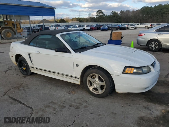 2004 Ford Mustang Deluxe with VIN 1FAFP44634F136739, listed as a Copart auction lot 44078925 with 105,591 mi miles and Salvage Title. Bid and sale history available at carsss.com. Image 4.