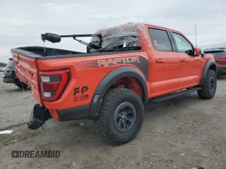 2023 Ford F-150 Raptor with VIN 1FTFW1RG4PFB17389, listed as a Copart auction lot 51703635 with 19,772 mi miles and Salvage Title. Bid and sale history available at DreamBid. Image 3.