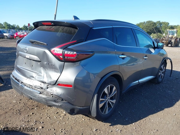 2020 Nissan Murano SV with VIN 5N1AZ2BS8LN158254, listed as a IAAI auction lot 40249850 with 58,175 mi miles. Bid and sale history available at carsss.com. Image 4.