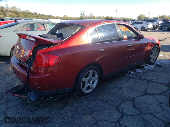 2003 Infiniti G35 w/Leather with VIN JNKCV51E73M306758, listed as a Copart auction lot 74835264 with Not Provided miles and Salvage Title. Bid and sale history available at DreamBid. Image 3.