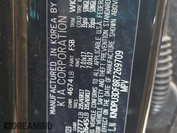 2024 Kia Sportage LX with VIN KNDPU3DF8R7269709, listed as a Copart auction lot 51745065 with 25,805 mi miles and Non Repairable. Bid and sale history available at carsss.com. Image 14.