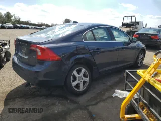 2013 Volvo S60 T5 Premier with VIN YV1612FS5D1218067, listed as a Copart auction lot 46903005 with 61,668 mi miles and Salvage title. Bid and sale history available at DreamBid. Image 3.