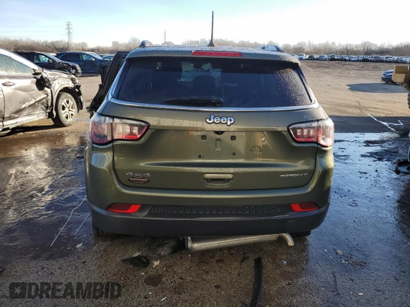 2021 Jeep Compass Sport with VIN 3C4NJDAB2MT517030, listed as a Copart auction lot 42511855 with Not provided miles and Non repairable. Bid and sale history available at DreamBid. Image 6.