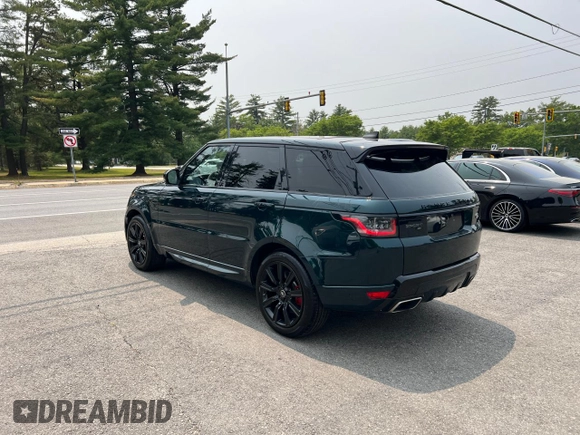 2020 Land Rover Range Rover Sport HST with VIN SALWS2RU5LA729852, listed as a Copart auction lot 59935995 with 104,182 mi miles and Clean title. Bid and sale history available at DreamBid. Image 3.