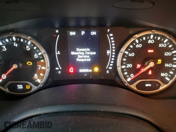 2020 Jeep Renegade Latitude with VIN ZACNJBBB3LPL73459, listed as a Copart auction lot 45799035 with 33,856 mi miles and Salvage Title. Bid and sale history available at carsss.com. Image 9.