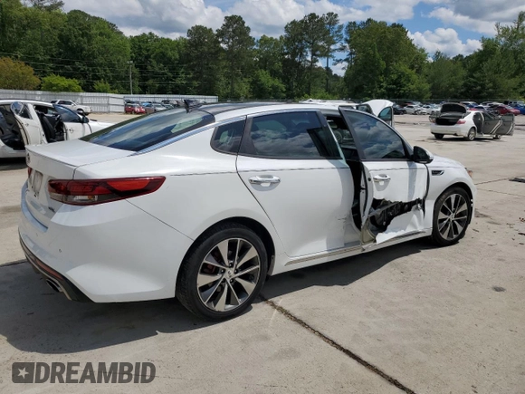 2016 Kia Optima SXL Turbo with VIN 5XXGV4L21GG015880, listed as a Copart auction lot 56623315 with 134,632 mi miles and Salvage title. Bid and sale history available at DreamBid. Image 3.