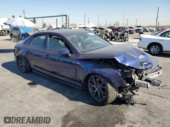 2018 Audi S4 Premium Plus with VIN WAUB4AF47JA145008, listed as a Copart auction lot 76838024 with 64,701 mi miles and Salvage Title. Bid and sale history available at carsss.com. Image 4.