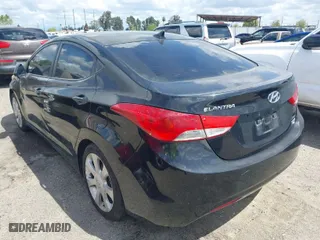 2012 Hyundai Elantra GLS PZEV with VIN KMHDH4AEXCU257011, listed as a IAAI auction lot 41944196 with 152,930 mi miles. Bid and sale history available at carsss.com. Image 3.