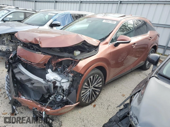 2023 Lexus RX with VIN 2T2BAMCA0PC003753, listed as a Copart auction lot 73341183 with 3,855 mi miles and Salvage Title. Bid and sale history available at carsss.com. Image 1.