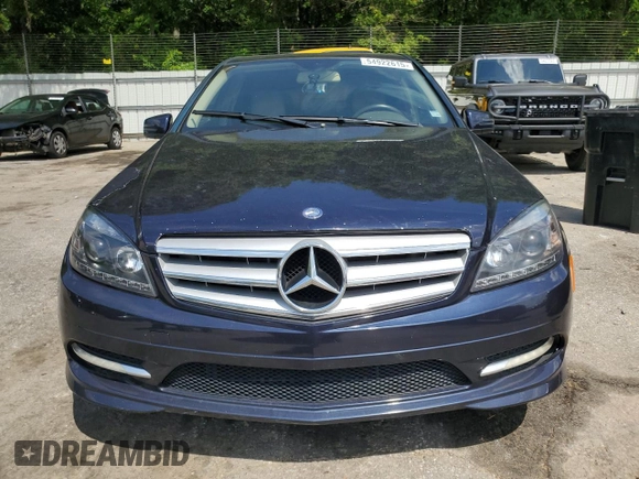 2011 Mercedes-Benz C 300 Sport with VIN WDDGF8BB4BR139871, listed as a Copart auction lot 54922615 with 189,937 mi miles and Salvage title. Bid and sale history available at DreamBid. Image 5.