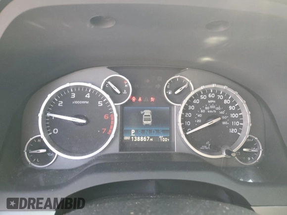 2017 Toyota Tundra 2WD SR5 with VIN 5TFGY5F16HX215504, listed as a Copart auction lot 73523334 with 138,867 mi miles and Salvage Title. Bid and sale history available at carsss.com. Image 9.