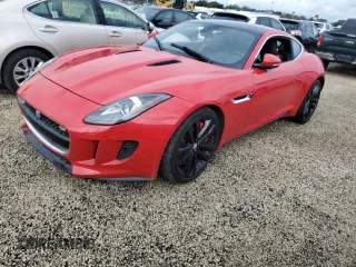 2015 Jaguar F-TYPE V6 S with VIN SAJWA6BC6F8K11717, listed as a Copart auction lot 73876074 with 0 mi miles and Salvage Title. Bid and sale history available at carsss.com. Image 1.