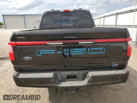 2022 Ford F-150 Lightning Pro with VIN 1FTVW1EL7NWG05344, listed as a Copart auction lot 53165455 with 29,756 mi miles and Salvage title. Bid and sale history available at DreamBid. Image 6.