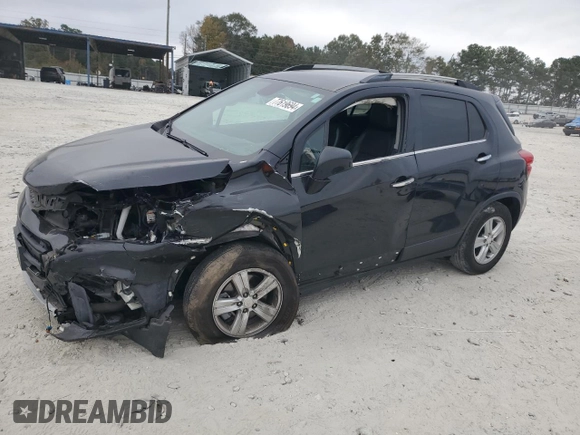 2019 Chevrolet Trax LT with VIN KL7CJLSB0KB747208, listed as a Copart auction lot 77619694 with 127,032 mi miles and Salvage Title. Bid and sale history available at carsss.com. Image 1.