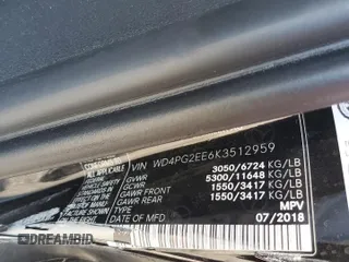 2019 Mercedes-Benz Metris Passenger with VIN WD4PG2EE6K3512959, listed as a Copart auction lot 75256644 with 51,198 mi miles and Salvage title. Bid and sale history available at DreamBid. Image 13.