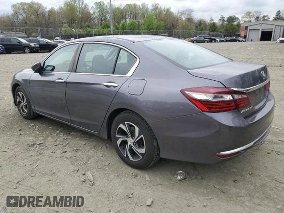 2017 Honda Accord Sedan LX with VIN 1HGCR2F37HA117422, listed as a Copart auction lot 51909935 with 131,195 mi miles and Salvage Title. Bid and sale history available at carsss.com. Image 2.