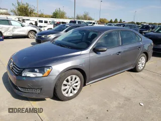 2012 Volkswagen Passat S w/Appearance with VIN 1VWAP7A32CC011258, listed as a Copart auction lot 78273454 with 156,014 mi miles and Salvage Title. Bid and sale history available at carsss.com. Image 1.