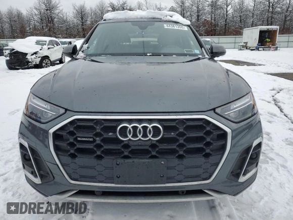 2022 Audi Q5 S line Premium Plus with VIN WA1EAAFY1N2090352, listed as a Copart auction lot 44381355 with 0 mi miles and Salvage Title. Bid and sale history available at carsss.com. Image 5.