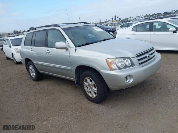 2003 Toyota Highlander with VIN JTEHF21A630127436, listed as a IAAI auction lot 42098538 with 123,561 mi miles. Bid and sale history available at carsss.com. Image 1.