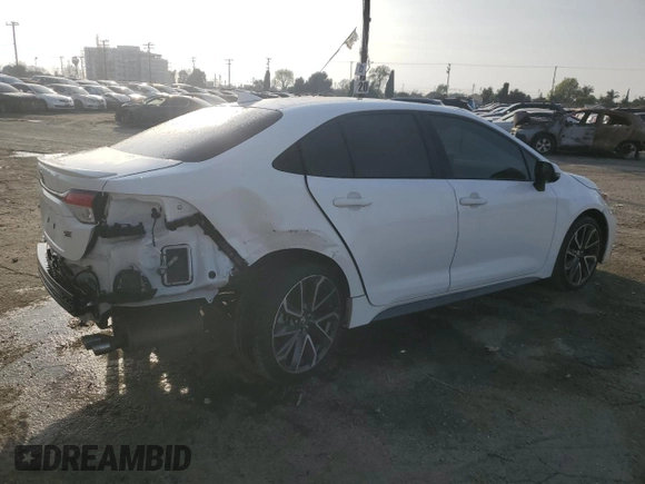 2022 Toyota Corolla SE with VIN JTDP4MCE3NJ085614, listed as a Copart auction lot 43653505 with 41,164 mi miles and Salvage Title. Bid and sale history available at carsss.com. Image 3.