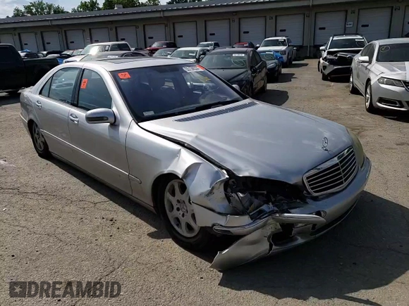 2001 Mercedes-Benz S-Class with VIN WDBNG70J31A196545, listed as a Copart auction lot 55136534 with 168,841 mi miles and Non Repairable. Bid and sale history available at carsss.com. Image 11.