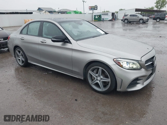 2019 Mercedes-Benz C 300 with VIN 55SWF8EB2KU283134, listed as a IAAI auction lot 42102759 with 77,641 mi miles and . Bid and sale history available at DreamBid. Image 1.