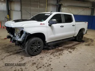 2022 Chevrolet Silverado 1500 Custom Trail Boss with VIN 3GCPDCEK8NG625750, listed as a Copart auction lot 81053304 with 33,151 mi miles and Salvage Title. Bid and sale history available at carsss.com. Image 1.