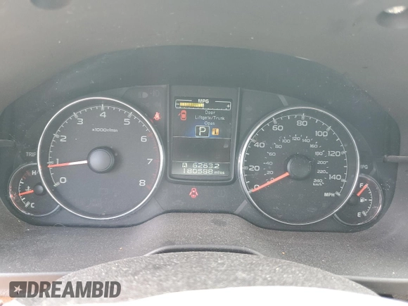 2013 Subaru Outback Limited with VIN 4S4BRCKC5D3231211, listed as a Copart auction lot 61009605 with 180,588 mi miles and Salvage title. Bid and sale history available at DreamBid. Image 9.