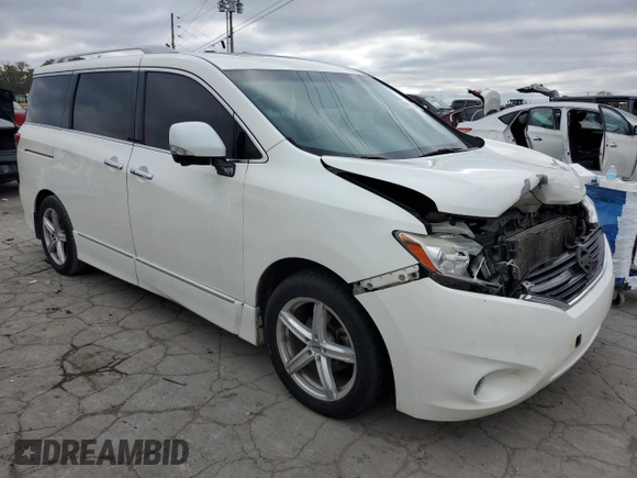 2013 Nissan Quest LE with VIN JN8AE2KPXD9071188, listed as a Copart auction lot 80166364 with 128,408 mi miles and Clean Title. Bid and sale history available at carsss.com. Image 4.