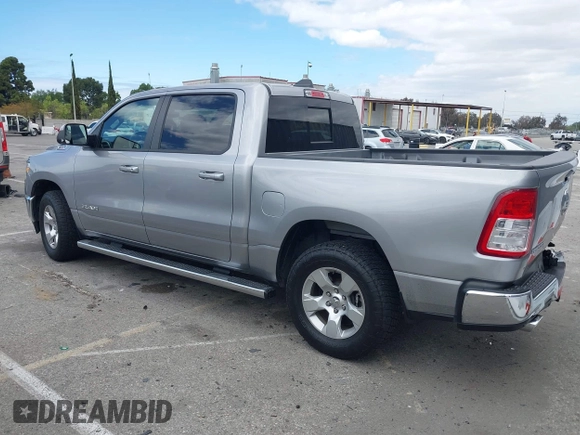 2022 Ram 1500 Big Horn with VIN 1C6SRFFM0NN259536, listed as a IAAI auction lot 42044321 with 49,133 mi miles and . Bid and sale history available at DreamBid. Image 3.