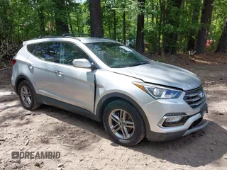 2018 Hyundai Santa Fe 2.4L with VIN 5XYZU3LB0JG553043, listed as a IAAI auction lot 42345989 with 94,792 mi miles and . Bid and sale history available at DreamBid. Image 1.